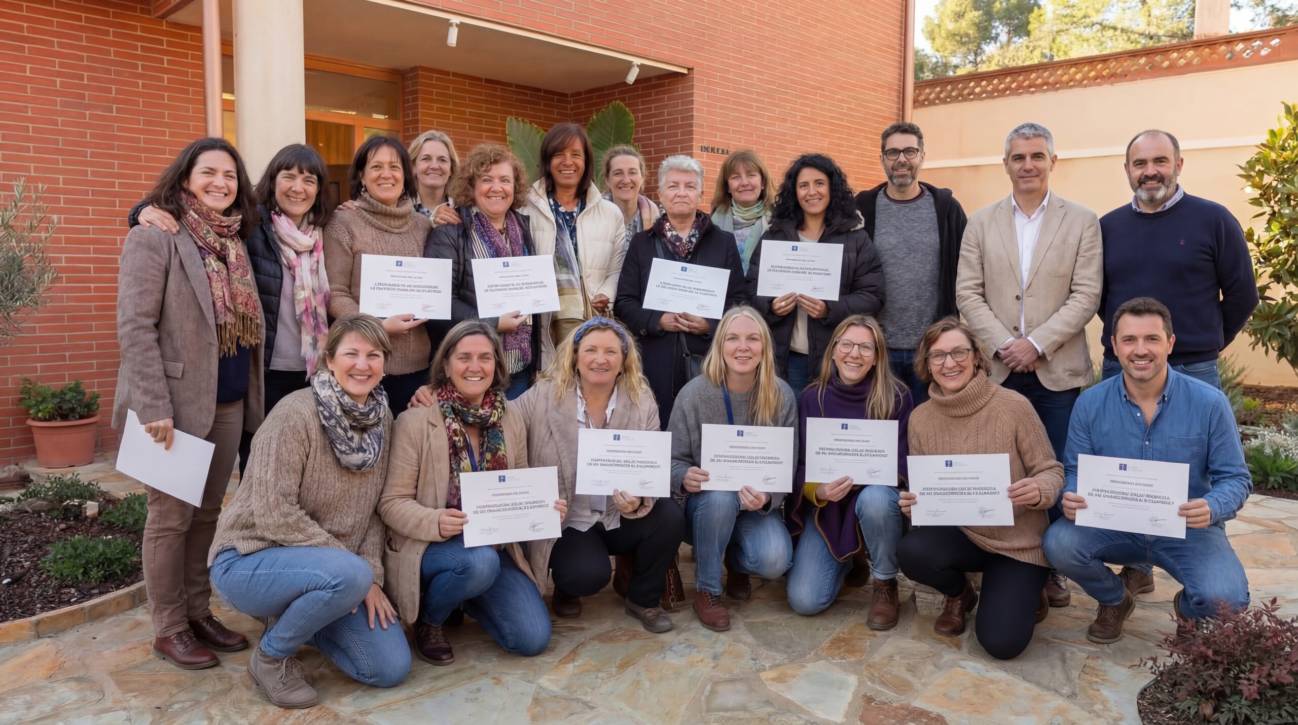 Promoción de alumnos con la Dra. Natalia Caycedo