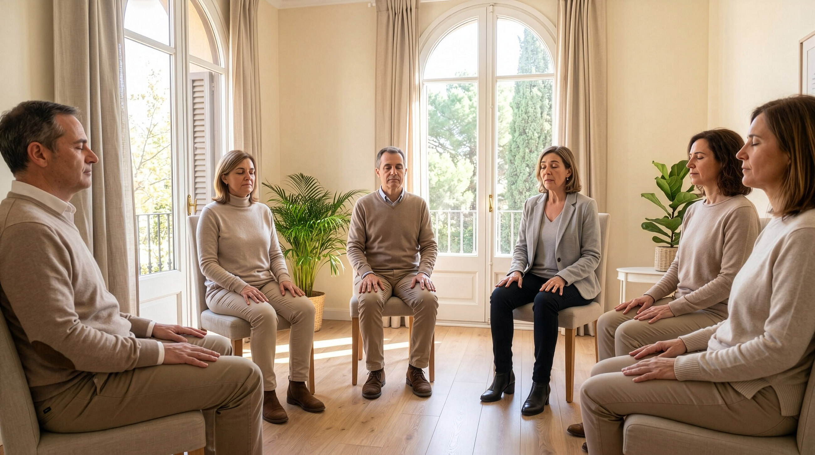 Sofrólogos titulados atendiendo a pacientes en el Instituto Caycedo de Bellaterra